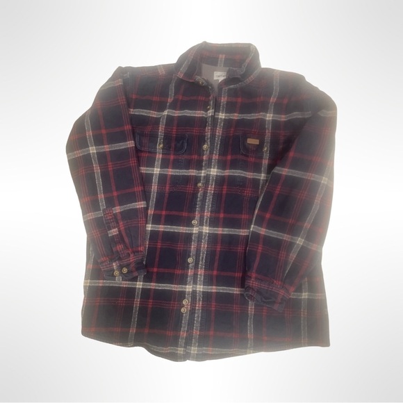 Carhartt Men’s Flannel Thermal Lined Coat Size Large - Picture 1 of 3